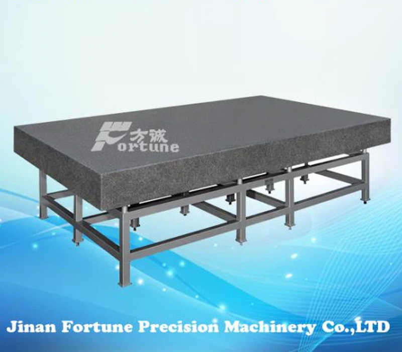 FORTUNE Precision Granite Inspection Surface Plate with Welded Support with High Degree of Accuracy